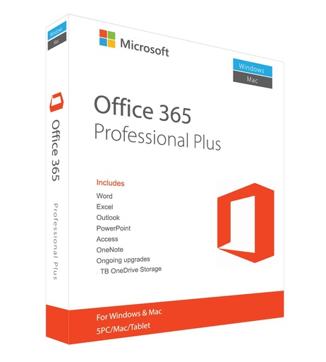 [KLQ-00219] Microsoft 365 A1 Pro Plus 5PCs/Mac (cuenta generica y password) 1 Año 1TB