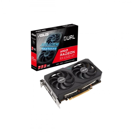 [DUAL-RX6500XT-O4G] Tarjeta De Video Asus Dual-Rx6500Xt-O4G 64-Bit Pci-E 4.0 Dp 8K Dual Fan