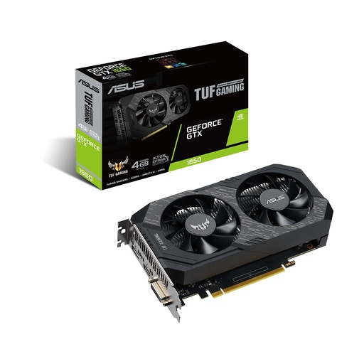 [TUF-GTX1650-4GD6-GAMING] Tarjeta De Video Asus Tuf-Gtx1650-4Gd6-Gaminggddr6 128Bit Pci-E 3.0 Dvi-D Dp1.4 D Ual Fan