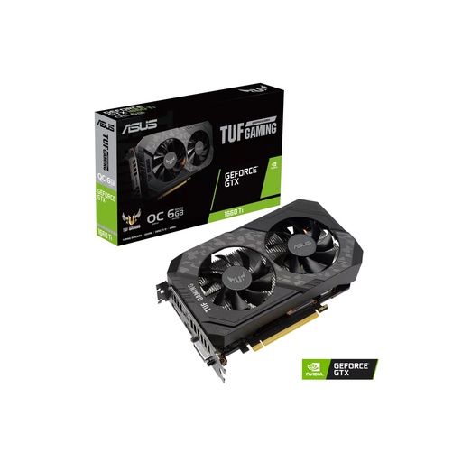 [TUF-GTX1660TI-O6G-EVO-GAM] Tarjeta De Video Asus Tuf-Gtx1660Ti-O6G-Evo-Gaming 6Gb Ddr5 Pci-E 3.0 2*Dp Dvi-D Dual Fan