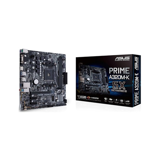 [PRIME A320M-K] Tarjeta Madre Asus Prime A320M-K Socket Am4 2*Ddr43200 Micro-Atx