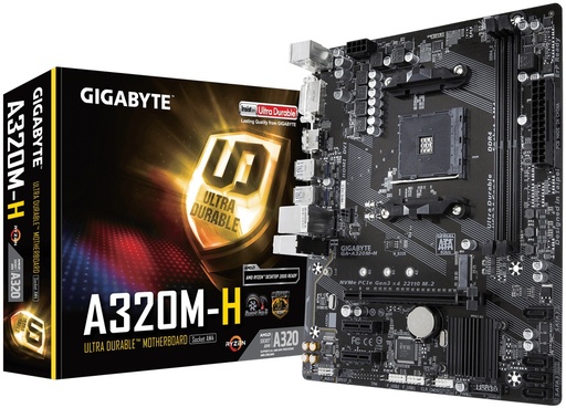 [GA-A320M-H] Mb Gigabyte A320M Am2133 A 3200Mhz 11Dvi 2Ps2 4Usb3.1 2Usb2.0 4Sata6Gb 1M.2 Ga A320M H