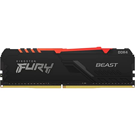 [KF426C16BBA/32] Ram Dimm Kingston Fury Beast 32Gb Ddr4 2666Mhz Cl16 Negro Rgb Kf426C16Bba 32