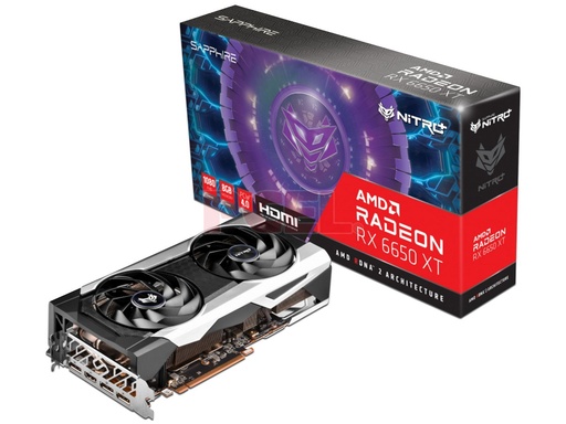[11319-01-20G] Sapphire Nitro Amd Radeon Rx 6650 Xt Gaming 8Gb Gddr6 128 Bit Amd Rdna 2 1 3Dp 11319 01 20G