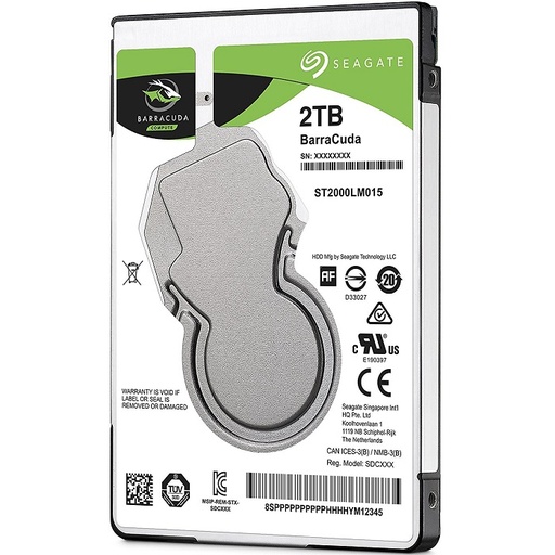 [ST2000LM015] Hdd Laptop New Seagate Barracuda 2Tb Sata 2.5 St2000Lm015