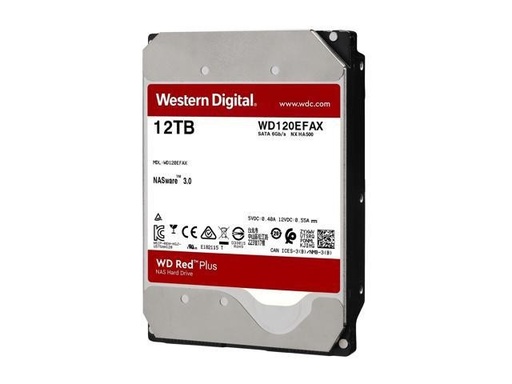 [WD120EFBX] Hdd Pc New Western Digital Red Plus Nas 12Tb 256Mib 7200 Rpm Sata 3.5P Wd120Efbx