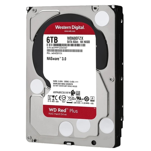 [WD60EFZX] Hdd Pc New Western Digital Red Plus Nas 6Tb Sata 3.5P Wd60Efzx