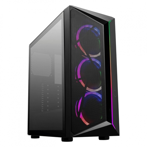 [CP510-KGNN-S00] Gab Cooler Master Masterbox Cmp510 Negro Media Torre Vidrio Templado Argb 3X120 Cp510 Kgnn S00