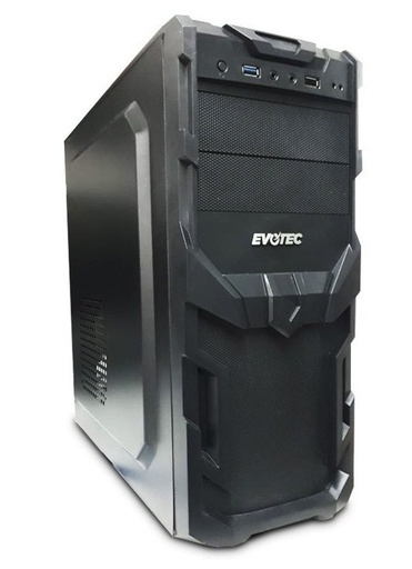 [EV-1005] Gab Evotec Atx Micro Mini Torre Usb Con Fuente 600W Kabul Negro Ev 1005