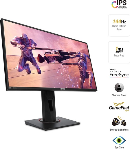 [VG259Q] Monitor Asus Tuf 24.5P Led Ips Full Hd 1920X1080 16 9 144Hz 1Ms Mprt 2Dp Hdcp Adaptive Sync Ext