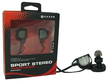 [NA-610] Audifonos Naceb Bluetooth Sport Intrauriculares 75Cm Usb Csr 4.1 Na 610