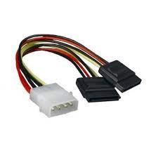 [349369] Cable De Corriente Sata Manhattan 15Cm X2 Molex 4 Pines 349369