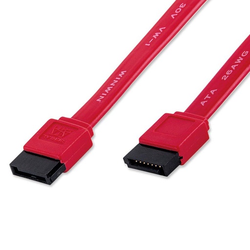 [340700] Cable De Datos Sata Manhattan 50Cm 7 Pines Conector Recto Rojo 340700