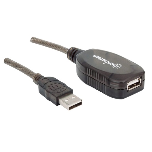 [151573] Cable Extension Activa Usb Manhattan 10M Alta Velocidad 2.0 151573