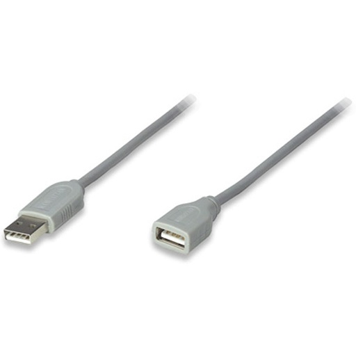 [317238] Cable Extension Usb Manhattan 3.0M Velocidad 2.0 Gris 317238