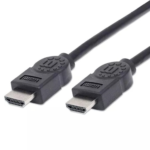 [306119] Cable Hdmi Manhattan 1.8M 1080P 4K 3D Blindado 30Mhz Negro 306119