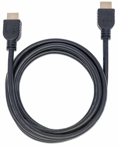 [353939] Cable Manhattan Intramuro Cl3 2.0M Ethernet 3D 4K M M Velocidad 2.0 Negro 353939
