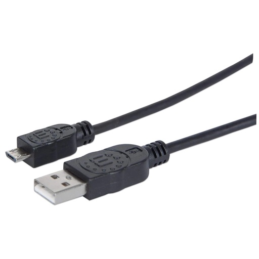 [307178] Cable Usb A Micro Manhattan B 1.8M Velocidad 2.0 Negro 307178