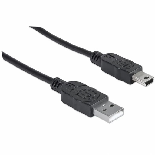 [333375] Cable Usb A Mini Manhattan B 1.8M Velocidad 2.0 Negro 333375