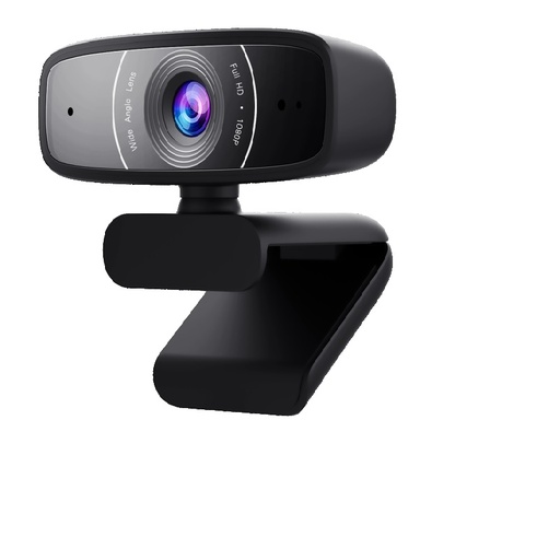 [ASUS WEBCAM C3] Camara Web Asus 1080P A 30Fps Salida De Video Fhd 1920X1080 Rotacion 360 Usb 2.0 Asus Webcam C3
