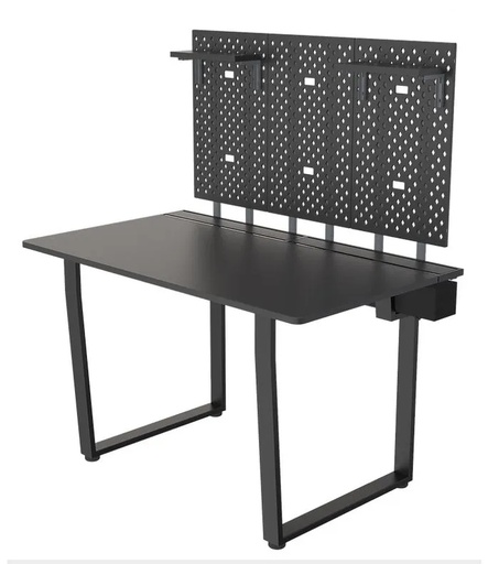 [DKB120B2BKDTP] Escritorio Gaming Yaguaret Bifrost 120 Color Negro. Panel Para Accesorios. 2 Repisas Dkb120B2Bkdtp