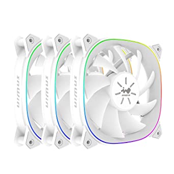 [SIRIUS EXTREME PURE TRIPLE PACK] Kit De Ventilador In Win 3Pzs White 5V Argb Pwm Sirius Extreme Pure Triple Pack