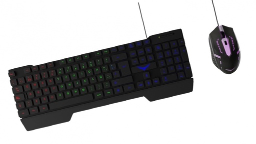 [NA-0951] Kit Teclado Y Mouse Naceb Fallen Alambrico Gamer Retroiluminado Na 0951