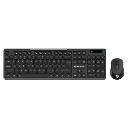 [NA-0123] Kit Teclado Y Mouse Naceb Inalambrico Negro Na 0123