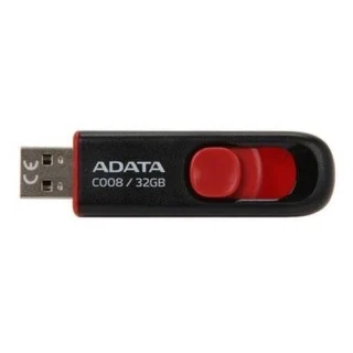 [AC008-32G-RKD] Memoria Usb Adata 32Gb 2.0 Retractil C008 Negro Y Rojo Ac008 32G Rkd